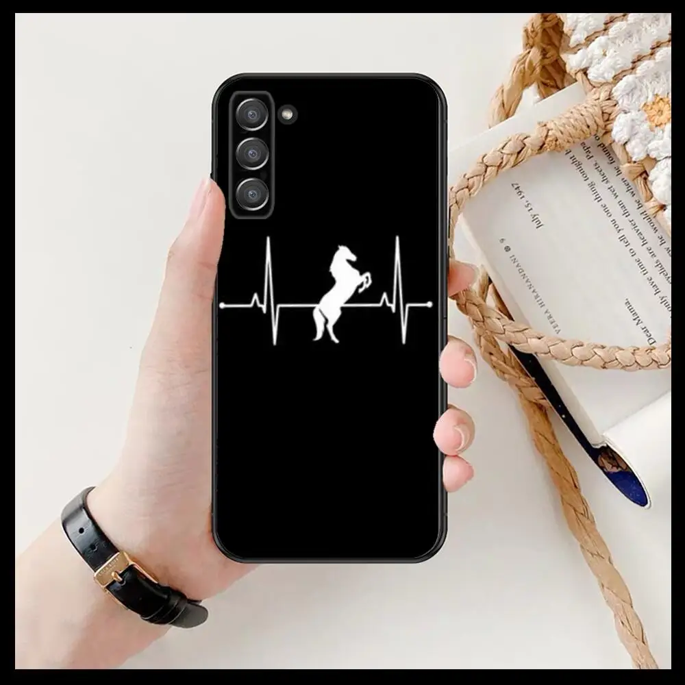 Horse Pony Horse Heartbeat Phone cover hull For SamSung Galaxy s6 s7 S8 S9 S10E S20 S21 S5 S30 Plus S20 fe 5G Lite Ultra Edge images - 6