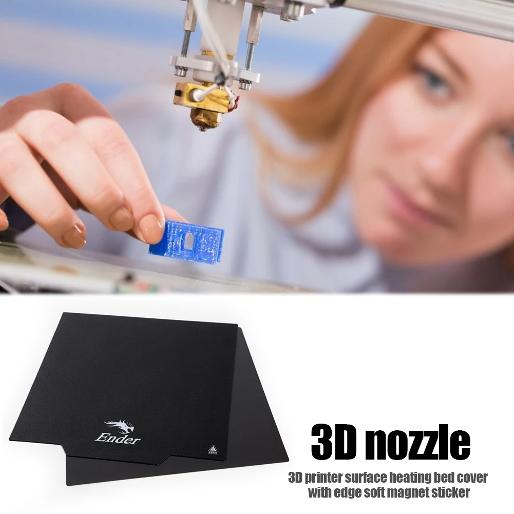 

For Ender 3 Ender 3 Pro CR-20 3D Printer Flexible Removable Magnetic Build Plate