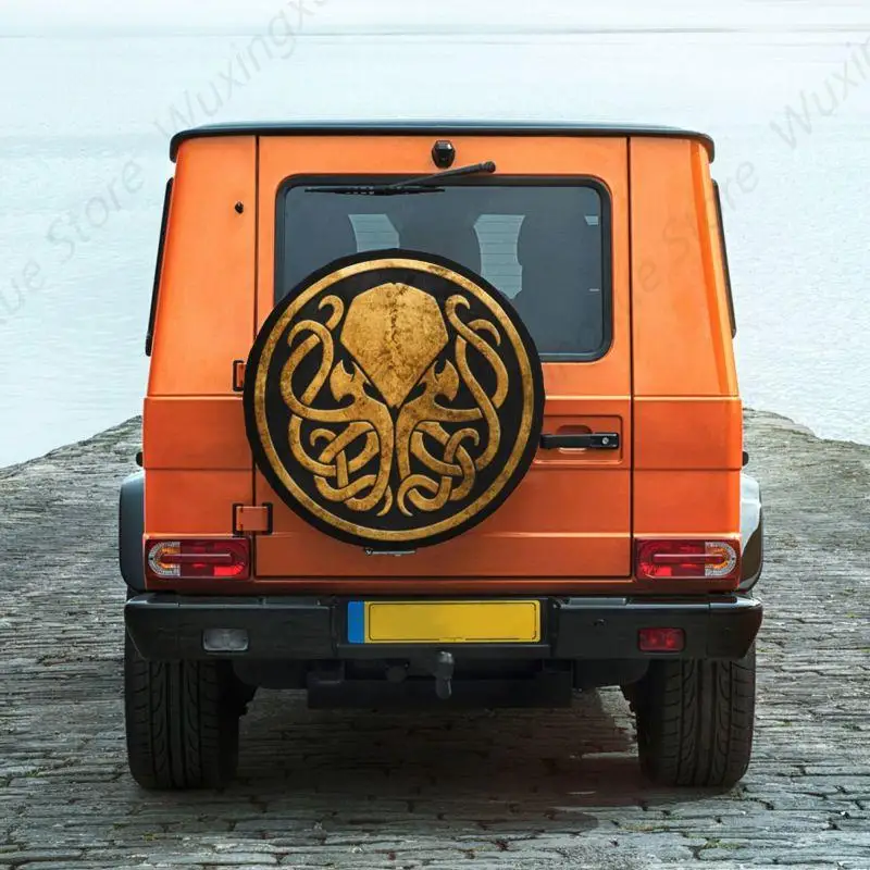 Чехол на запасное колесо Call Of Cthulhu для Toyota RAV4 Jeep RV SUV 4WD 4x4 Lovecraft Monster Movie защитные