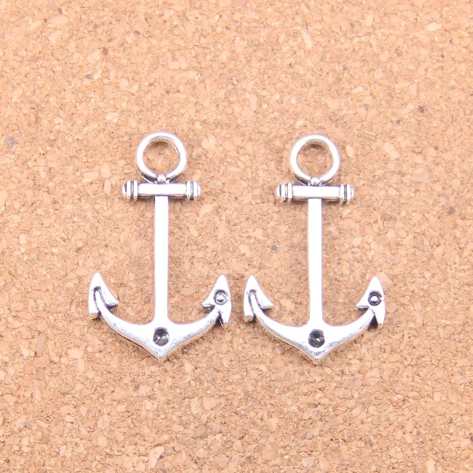 

48pcs Charms anchor sea 33x20mm Antique Pendants,Vintage Tibetan Silver Jewelry,DIY for bracelet necklace