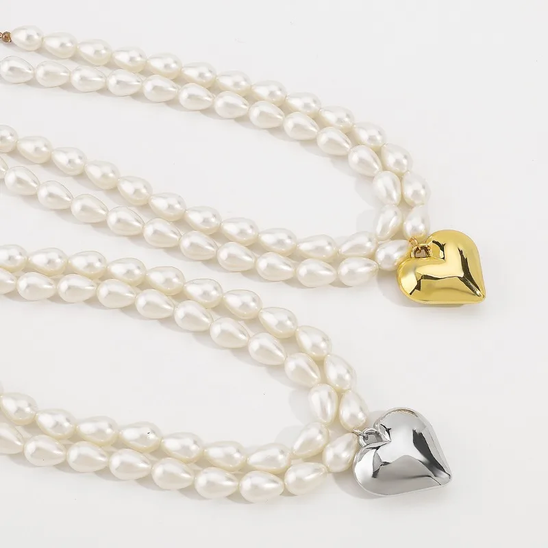 Ожерелья с жемчугом Draweye для женщин винтажные двухслойные модные ювелирные