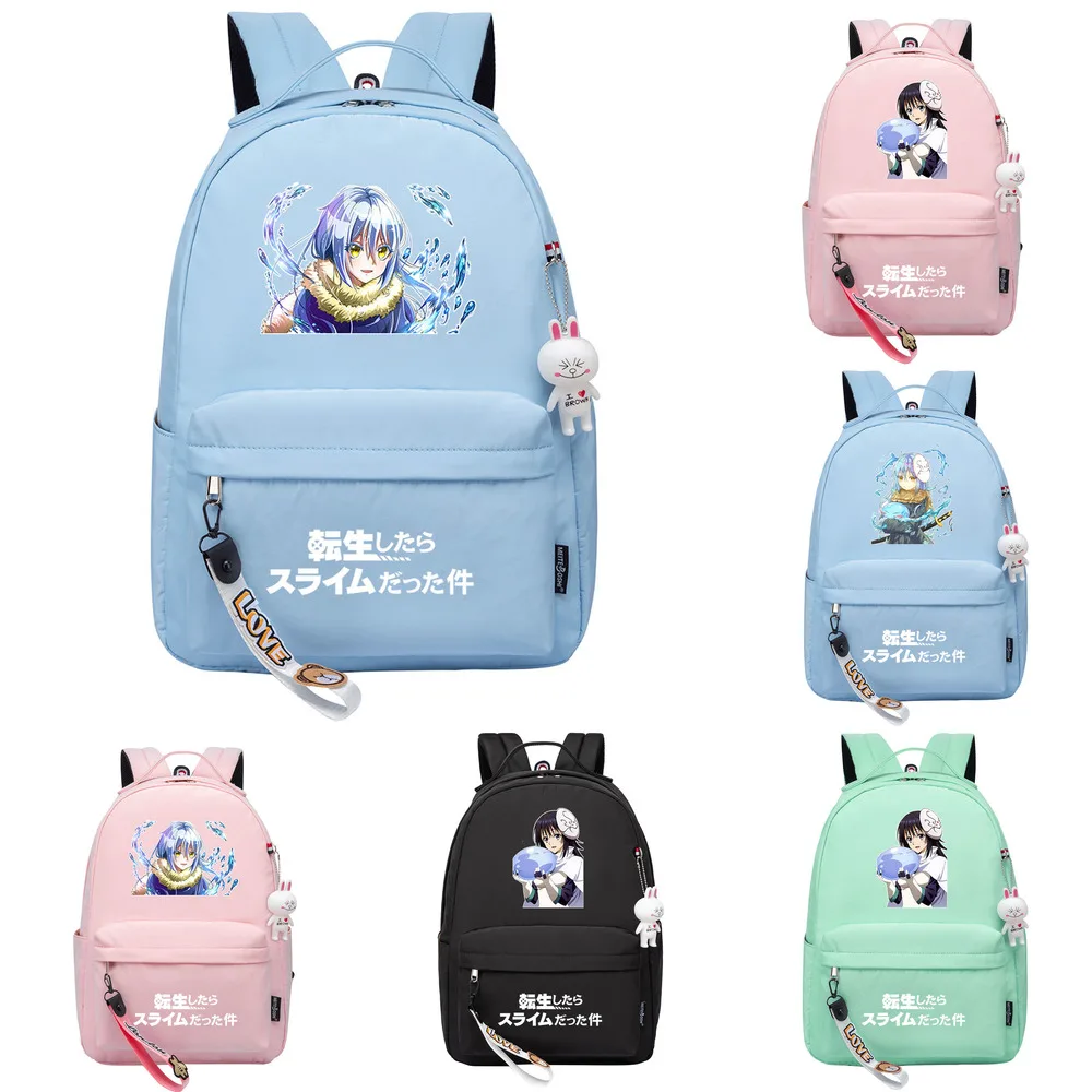 

That Time I Got Reincarnated As A Slime Backpack Boys Girls School Book Bags Daily Satchel Teenagers Shoulder Travel Bags