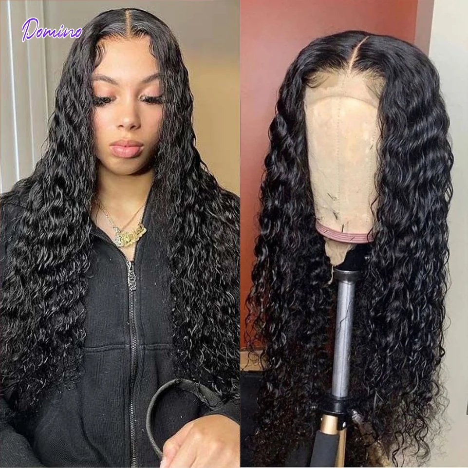 13x6 Water Wave Lace Front Wig 32 Inch Lace Front Human Hair Wigs Peruvian Human Hair For Black Women Deep Wave Lace Frontal Wig