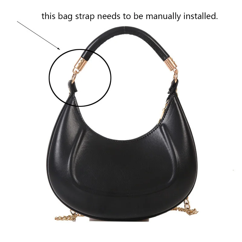 Женская сумка Хобо, роскошный дизайн 2023, Новая Винтажная сумка, кожаный клатч, кошелек, маленькие сумки на плечо для женщин, сумки через плечо на цепочке