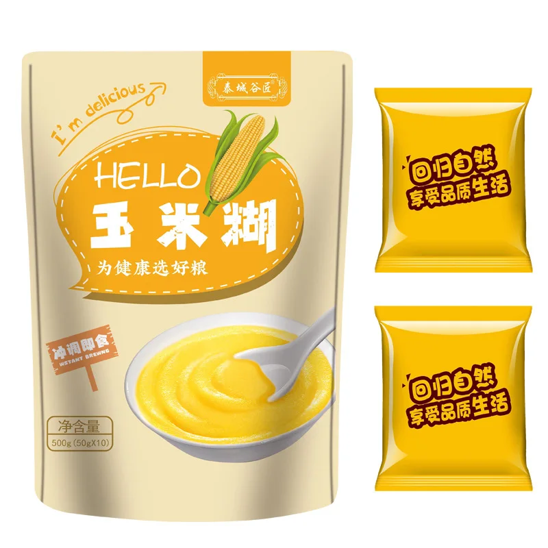 

Yam Pueraria кукурузная мука, сменная мгновенная мука 500/пакет порошка для завтрака без чайника