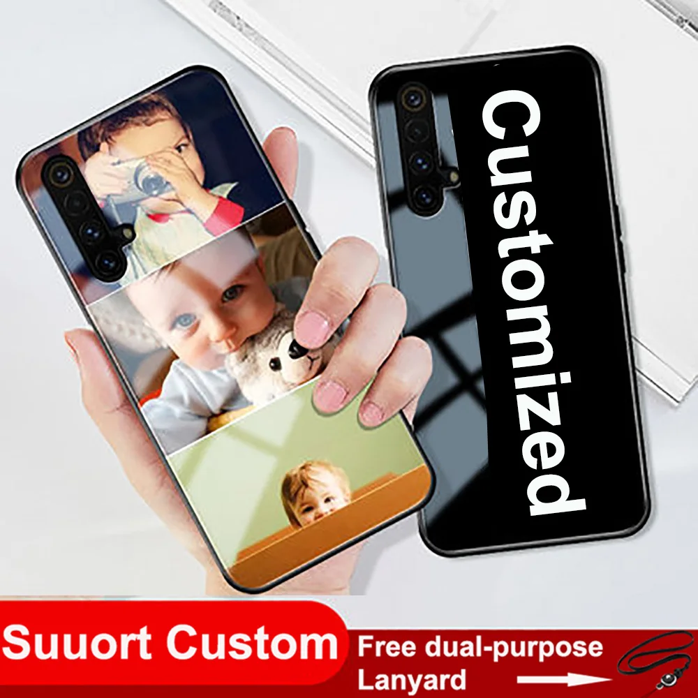 Для OPPO Realme X50 Pro X50M стеклянная фотография для Realme V3 V5 To Map Custom для Realme Q2 Q2i X3 супер задняя крышка для OPPO X51
