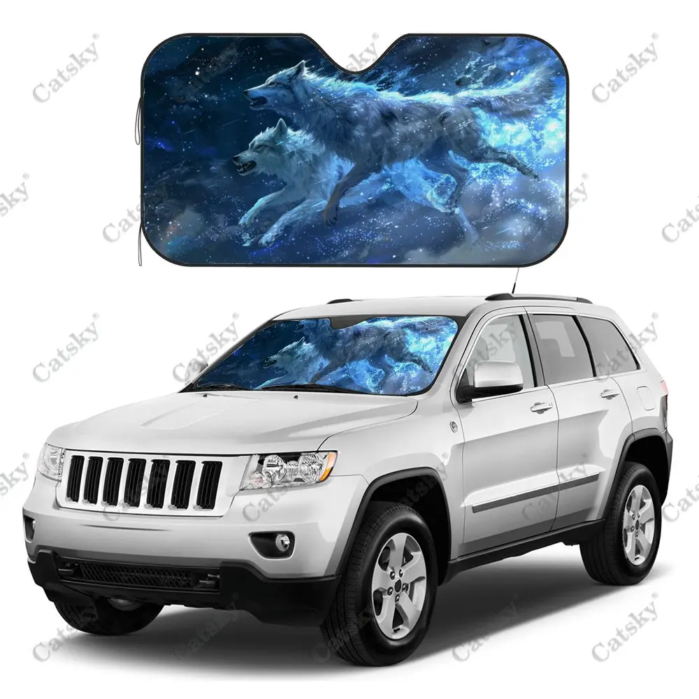 Солнцезащитный козырек для лобового стекла автомобиля с принтом звездного неба