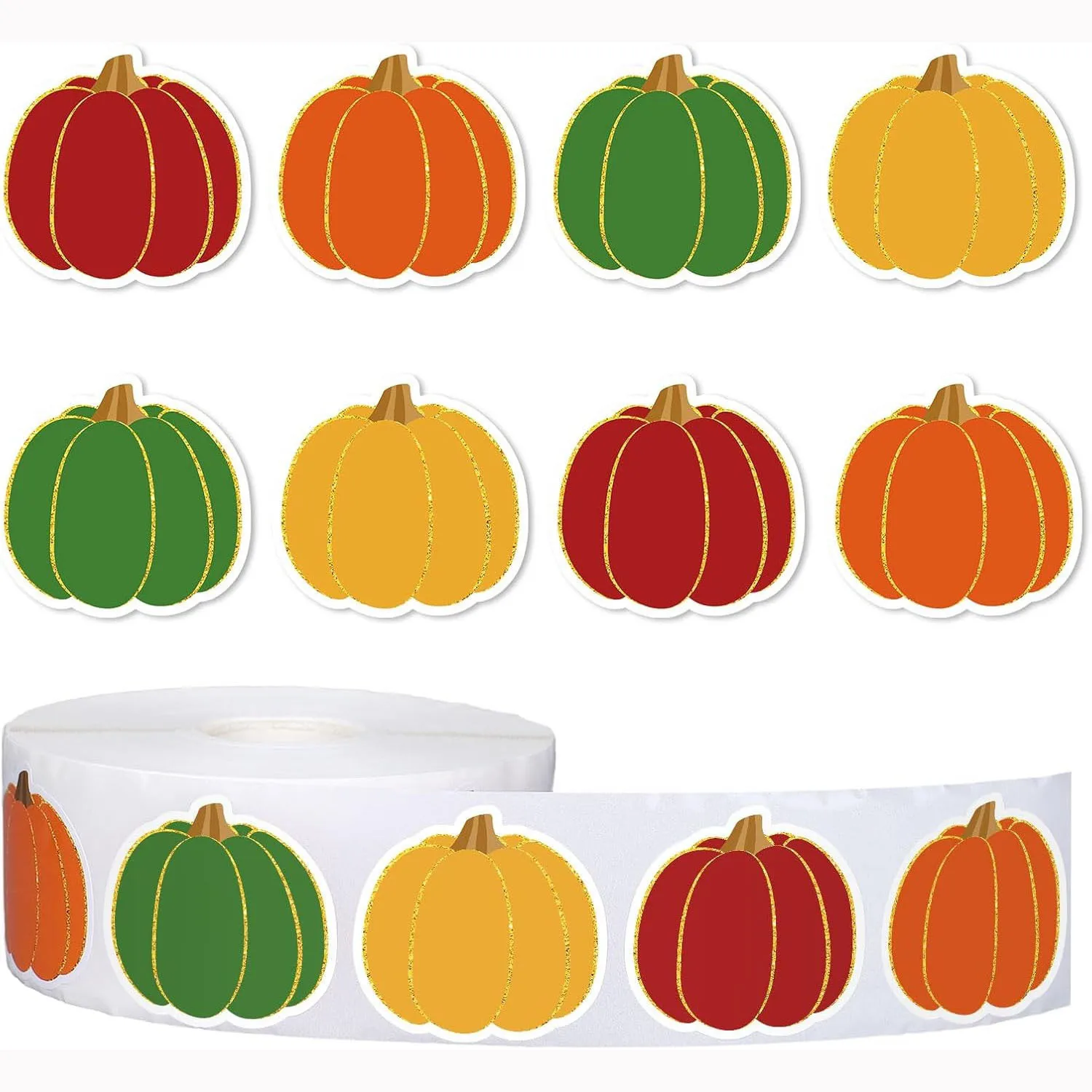 

Набор наклеек с тыквами, 100-500 шт.