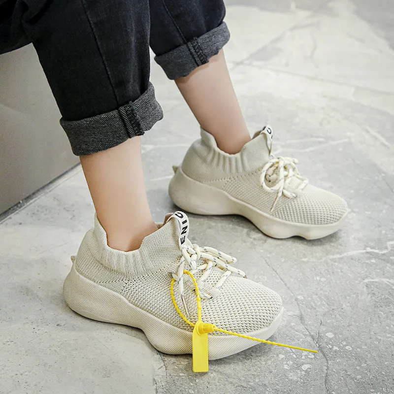 Специальная цена весна лето Детская спортивная обувь для девочек дышащая