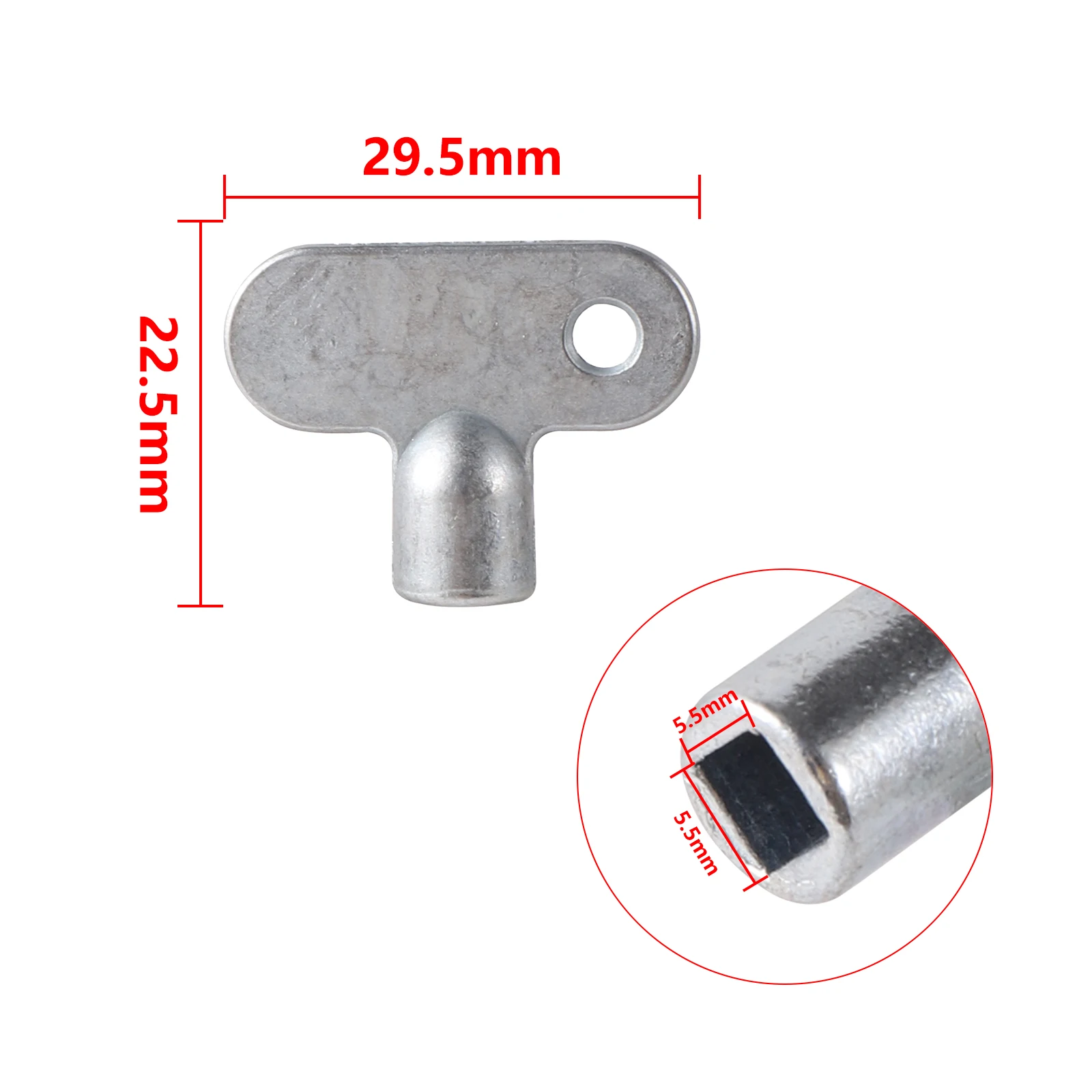 

5 шт. новый ключ для клапана радиатора, ключ для крана, водопроводный кран, ключ для прокачки сантехники, вентиляционное отверстие, инструмент для центрального отопления, гаечный ключ для нагревателя из сплава