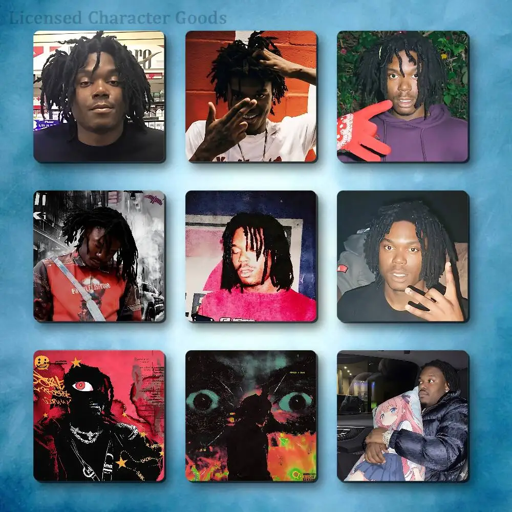 Фото Магниты на холодильник Rapper L-Lucki: квадратные плитки с магнитными листами, напечатанные для декора, коллекционные, 55 мм №1