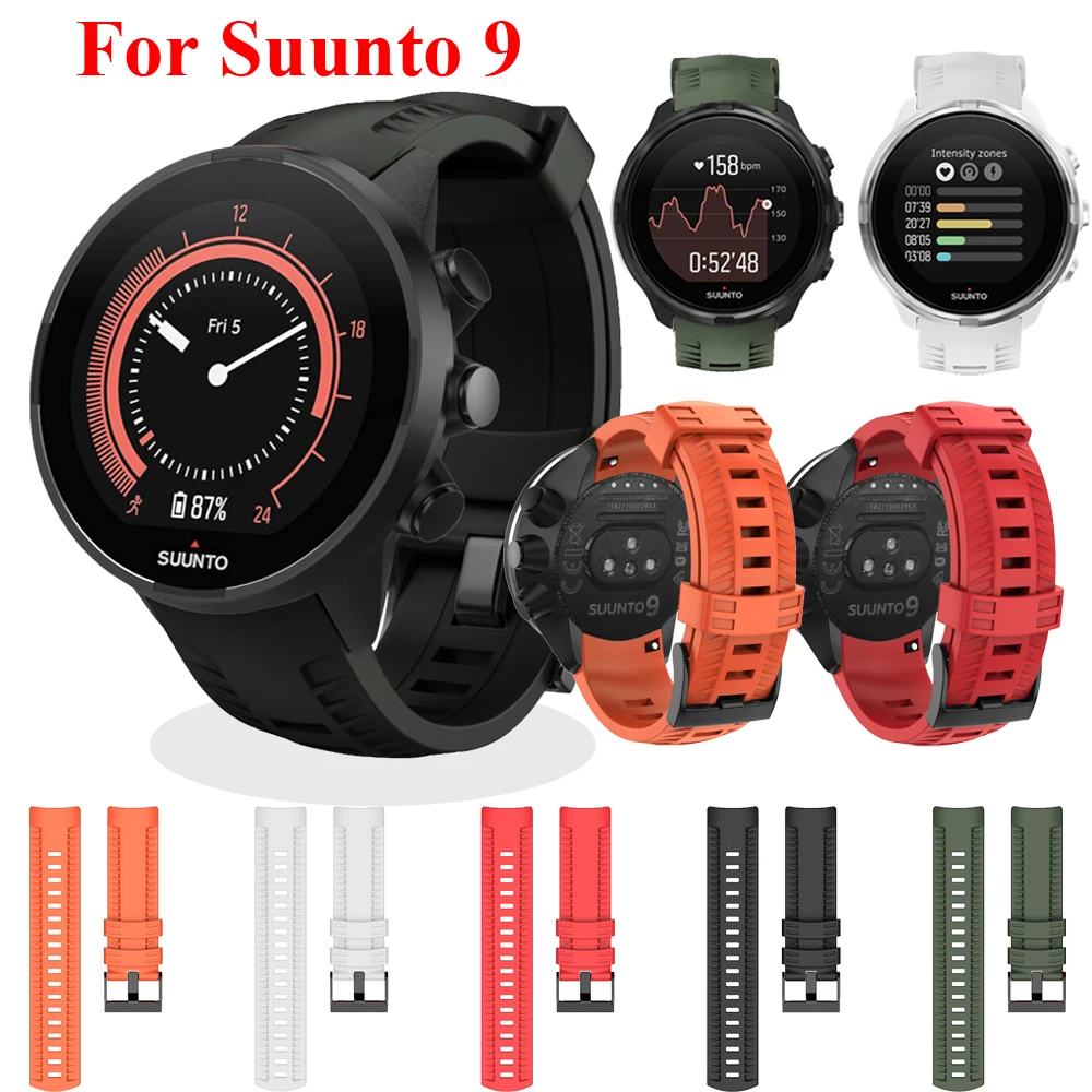 

Силиконовый ремешок для Suunto 9, 24 мм
