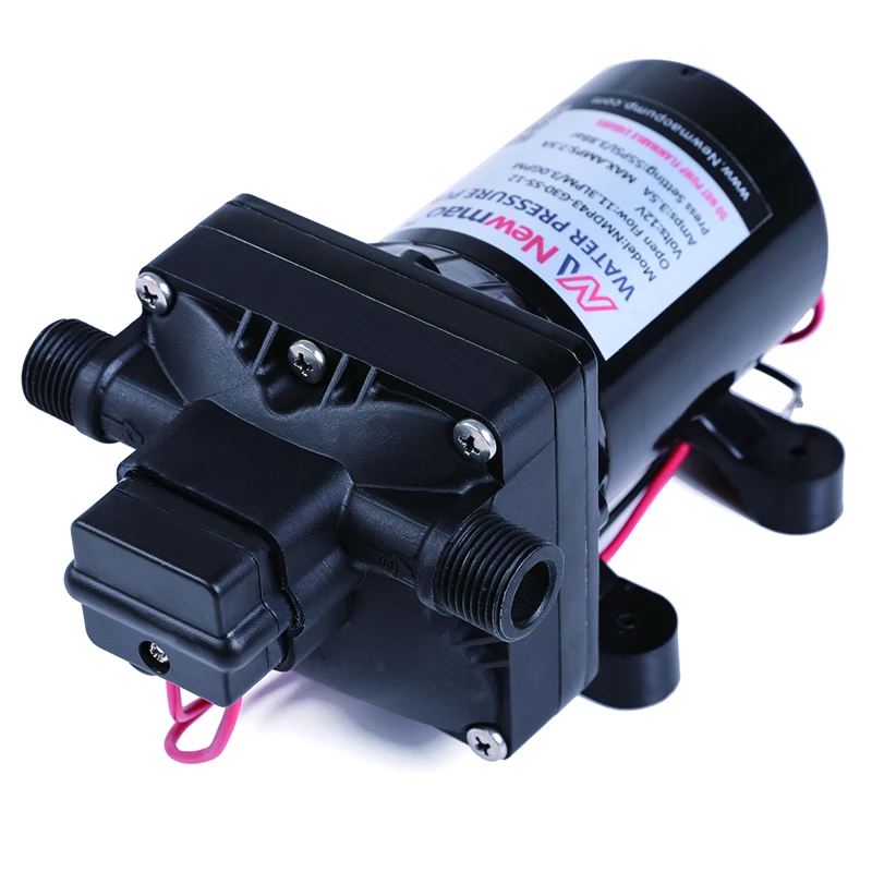 

Newmao 5GPM 55PSI 12 volt water pump with pressure switch for fresh water delivery in RV