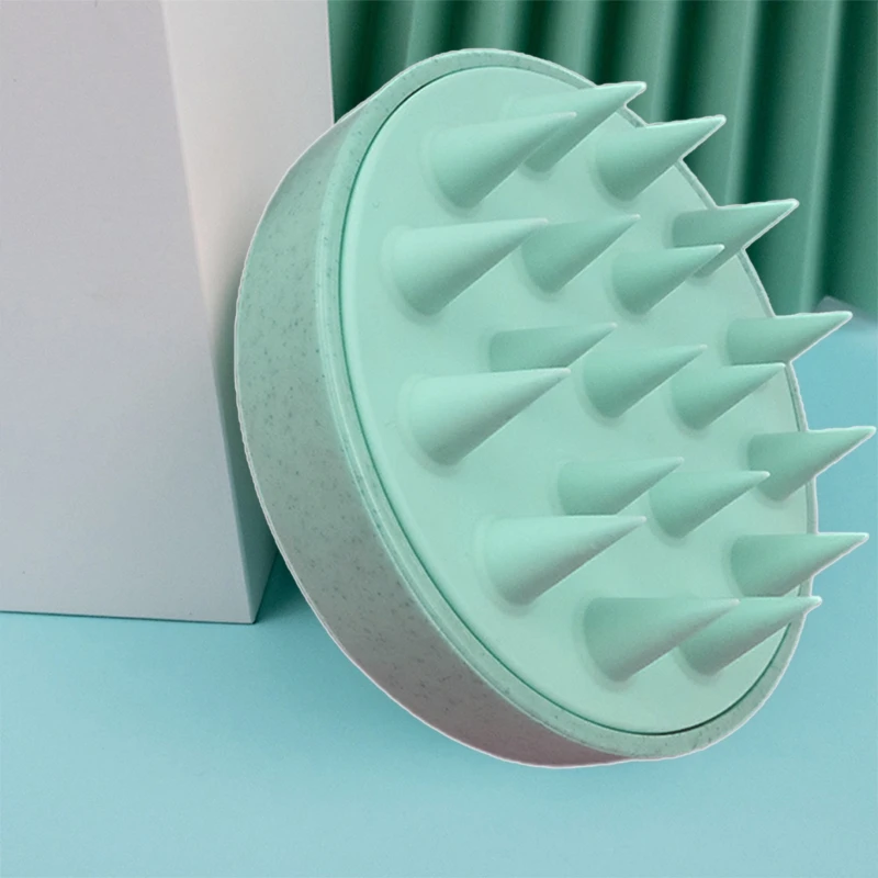 Массажер для кожи головы шампунь щетка мягкая волос влажной сухой жирной