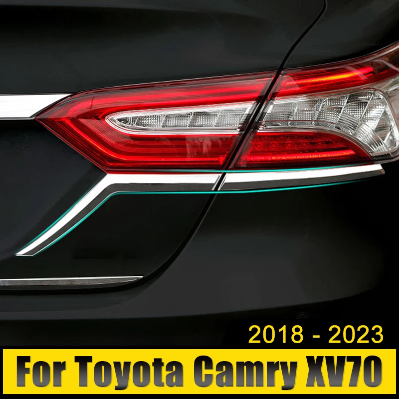 

Car Accessories For Toyota Camry XV70 2018-2021 2022 2023 ABS Taillight Lamp Decoration Frame Cover Rear Light Trim Stickers