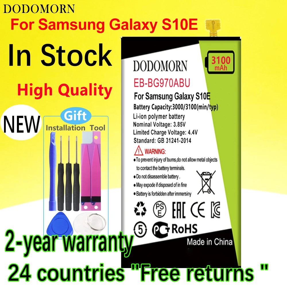 

Аккумулятор DODOMORN для Samsung Galaxy S10E S10 E G9700