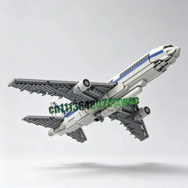 Фото Конструктор Lockheed Tristar (1917 деталей): Модель космического самолета MOC, сборная головоломка, игрушка-подарок, креативные кирпичики для демонстрации №4