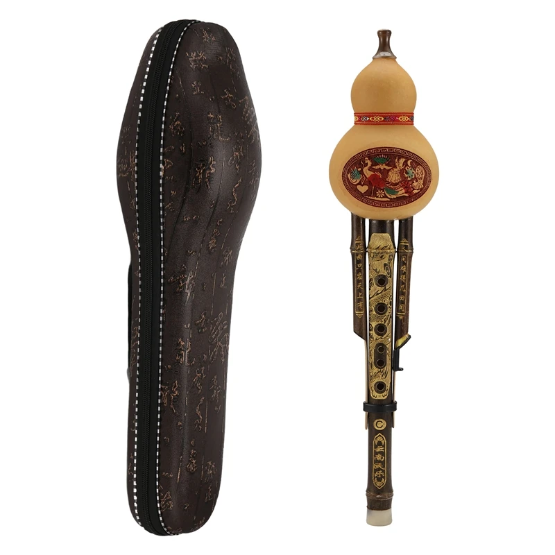 Бамбуковая флейта ручной работы с тыквой Халси и этнический музыкальный