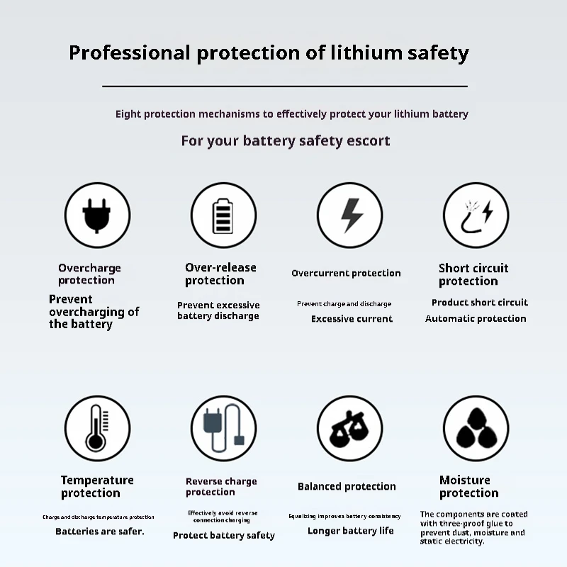 Батарея Bms 3S 4S 5S 6S 7S 8S 12S 13S 20S 21S Smart 12V 24V LiFePO4