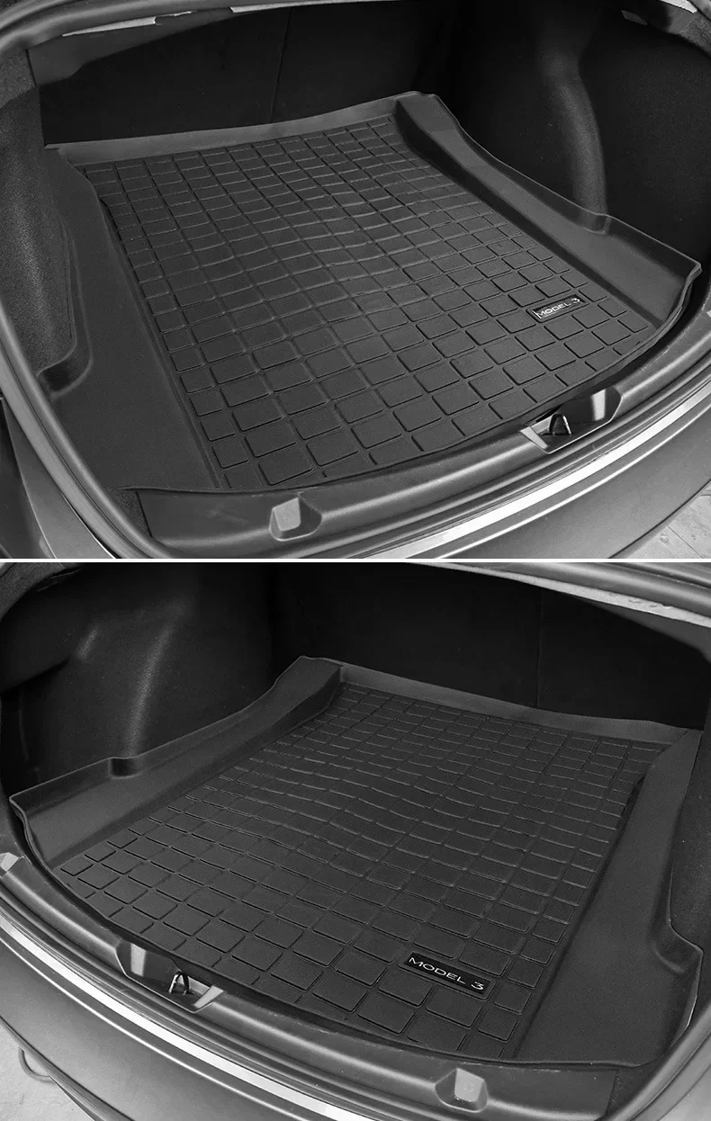 Автомобильный резиновый задний коврик из ТПЭ для хранения в багажнике переднего