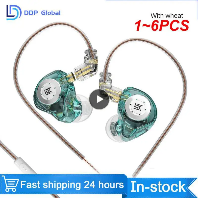 

1~6PCS EDX Earphones Bass Earbuds In Ear Monitor Headphones Sport Noise Cancelling HIFI Headset New Arrival!