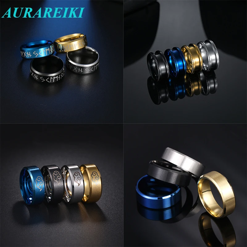 Кольцо из нержавеющей стали, 8 мм, простое кольцо с квадратным ремешком для мужчин, раннее ювелирное изделие, кольца в стиле панк, рок, хип-хоп для студентов, ювелирные изделия для мальчиков