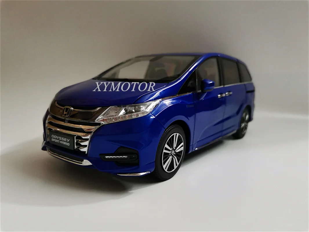 

1/18 For Honda Sport ODYSSEY Hybrid 2019 MPV Metal Diecast Model Car Blue Toys Hobby Gifts Display Collection Ornaments