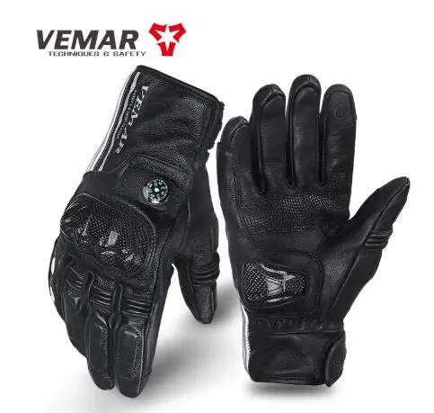 Зимние Мотоциклетные Перчатки Vemar 100% водонепроницаемые теплые мотоциклетные