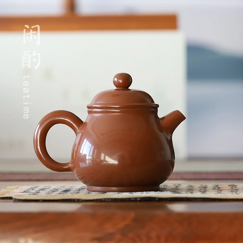 

Leisure Drink Handmade Raw Ore Jianshui Purple Pottery of Yunnan Teapot Kung Fu Teapot Small Capacity Teapot Home Office Small P