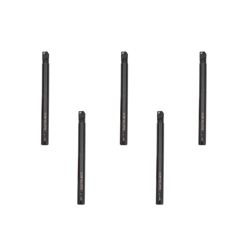

5X S12M-SCLCR06 Internal Lathe Boring Bar Turning Tool + T8 Wrench For CCMT0602
