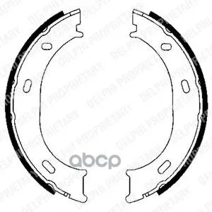 Колодки ст.торм.MERCEDES W463/SPRINTER 95-06/VW LT 28-35/28-46 96-06 (d 160мм.) DELPHI арт. LS1905