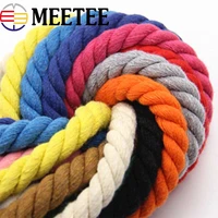 25meters 20mm eco friendly cotton cord high tenacity twisted rope bag decorative ropes diy home textile accessories crafts