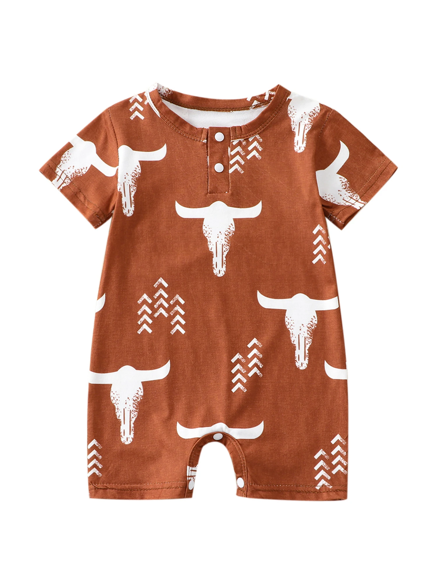 

Женский комбинезон с коротким рукавом и круглым вырезом