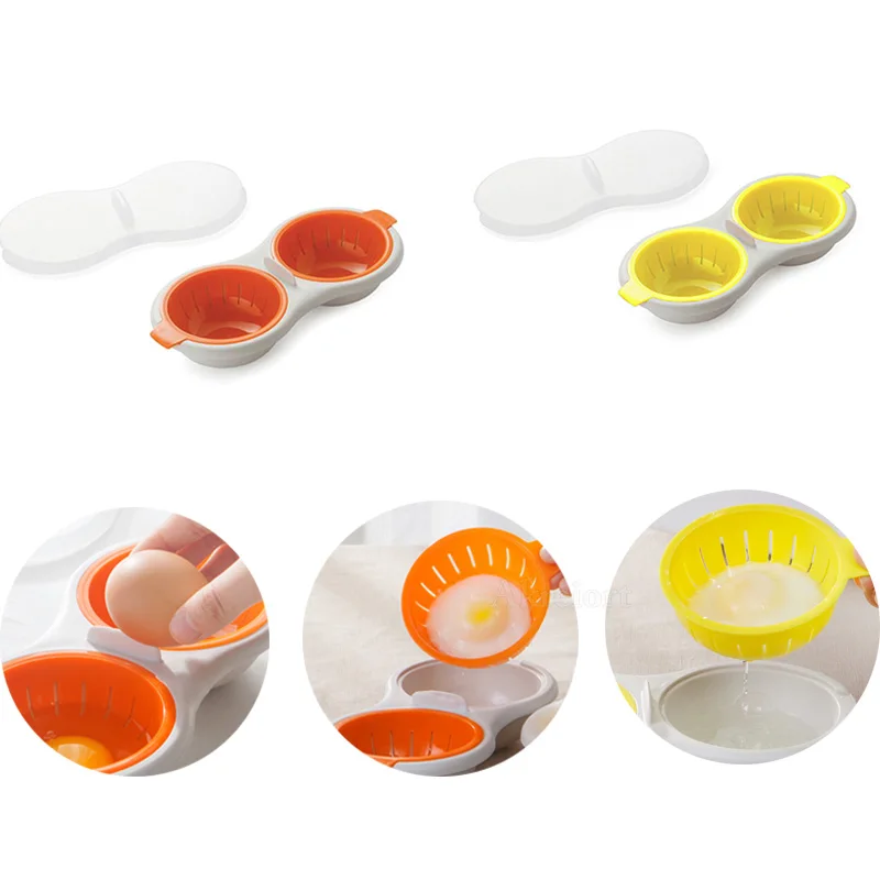 

Съедобный силиконовый сливной котел для яиц, котел для завтрака, паровой котел для яиц, плита, духовка, двойное яйцо, кухонные инструменты дл...