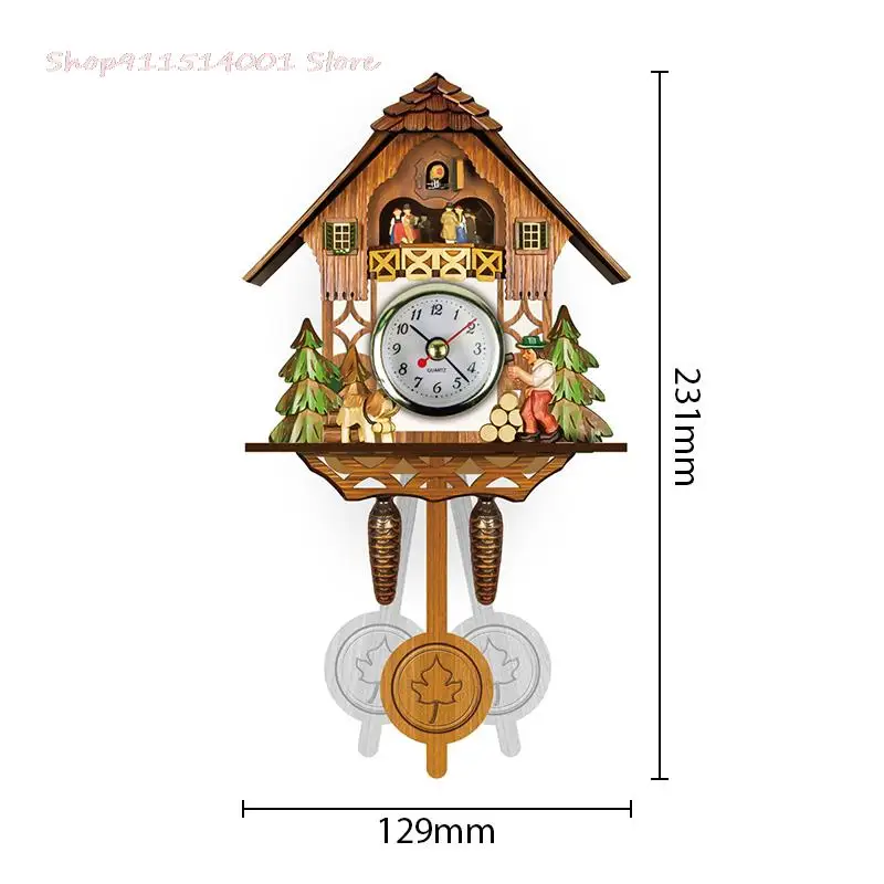 Новые часы Cuckoo настенные ручной работы винтажные деревянные Tree для дома | Дом и