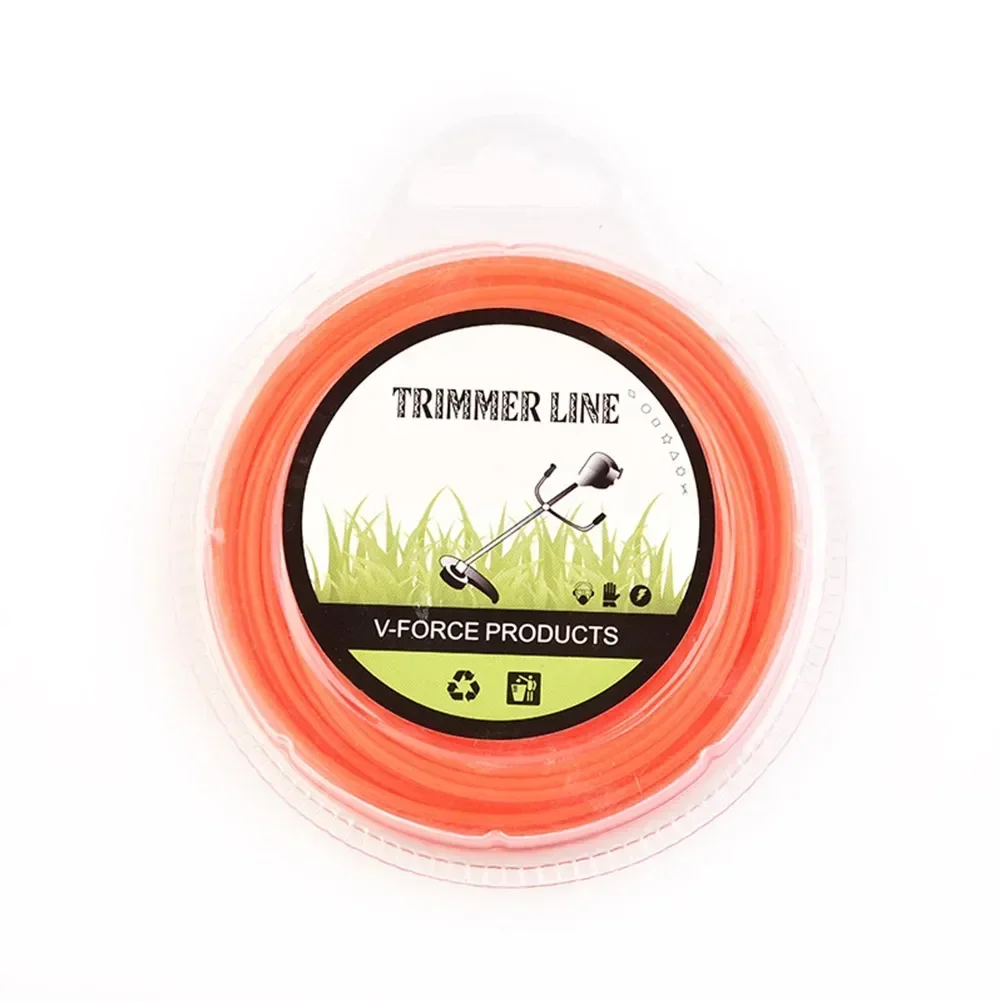 Триммерная леска проволока для садового триммера 15 м * 2 мм нейлоновая уличная