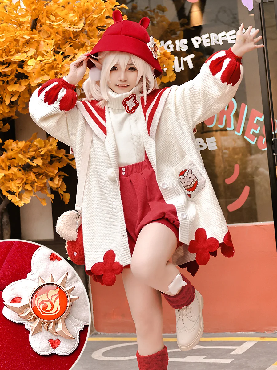 

New Game Genshin Impact Animation Surrounding KLEE Two Yuan Sports Cosplay Full Set of Female Winter Solstice Clothing