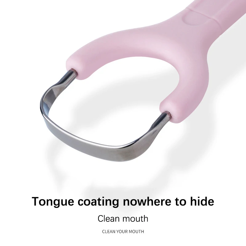 Скребок для языка U-образный из нержавеющей стали 1/2 шт.