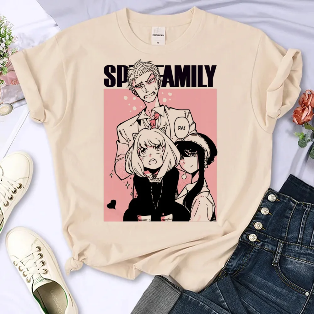 

Spy x Family tshirt women Y2K summer harajuku top female graphic funny comic clothing