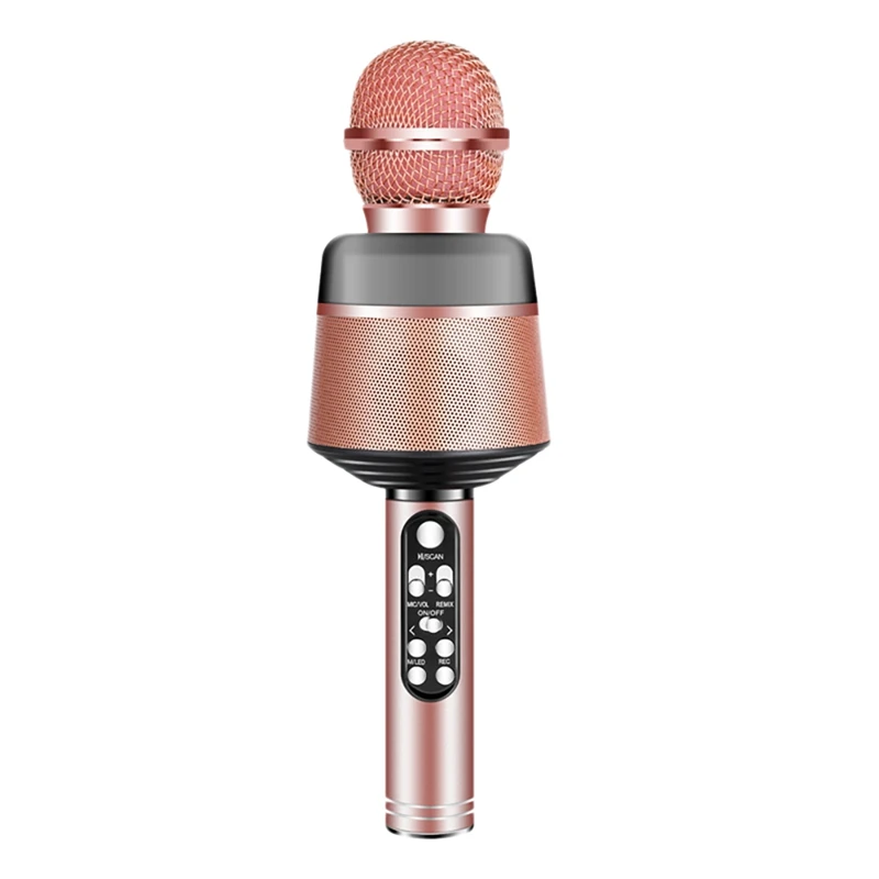 

Wireless Karaoke Microphone Portable Bluetooth Microphone With LED Children's Gift Suitable For Party Singing