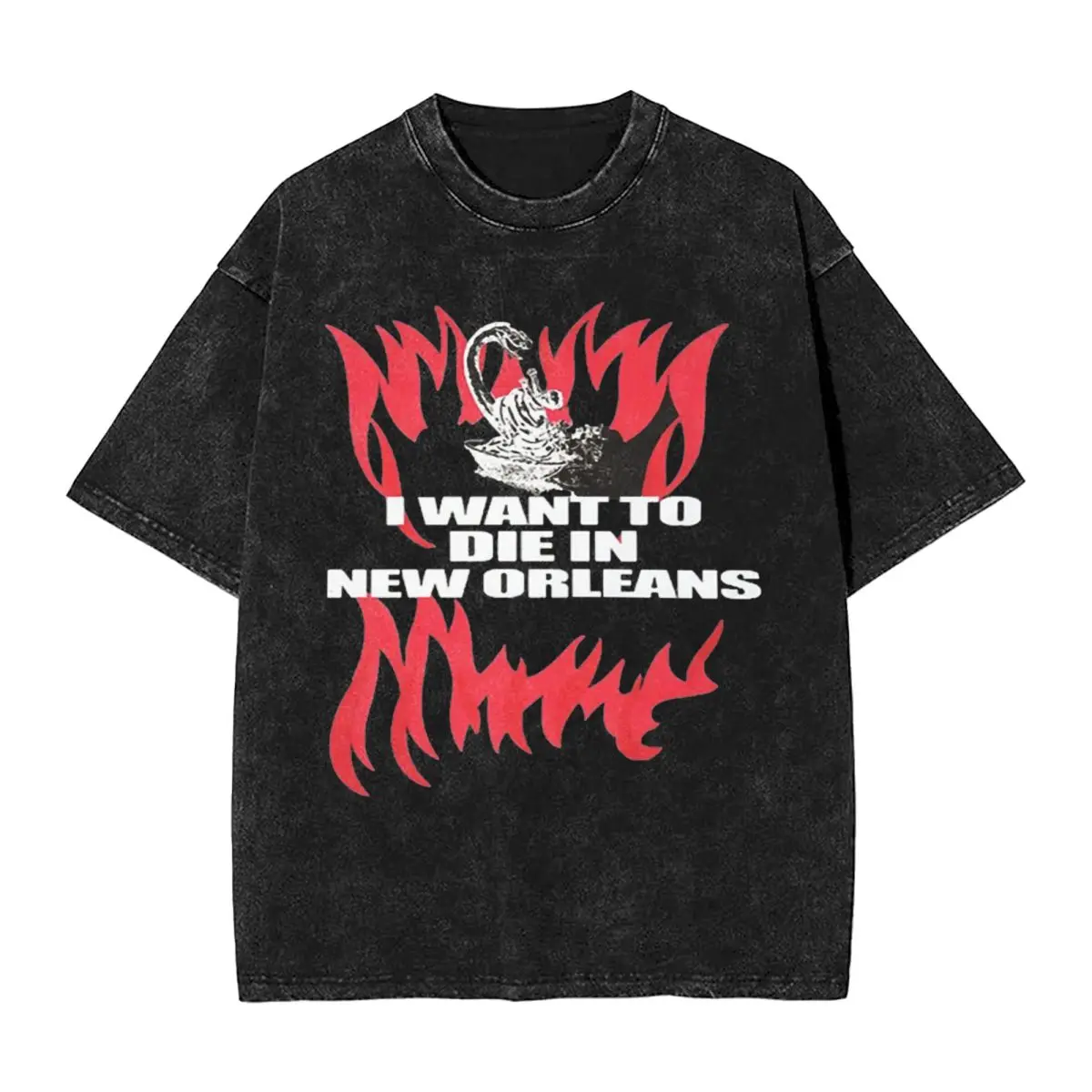 Я хочу умереть в Новом Орлеане стирающаяся футболка для парней уличная одежда