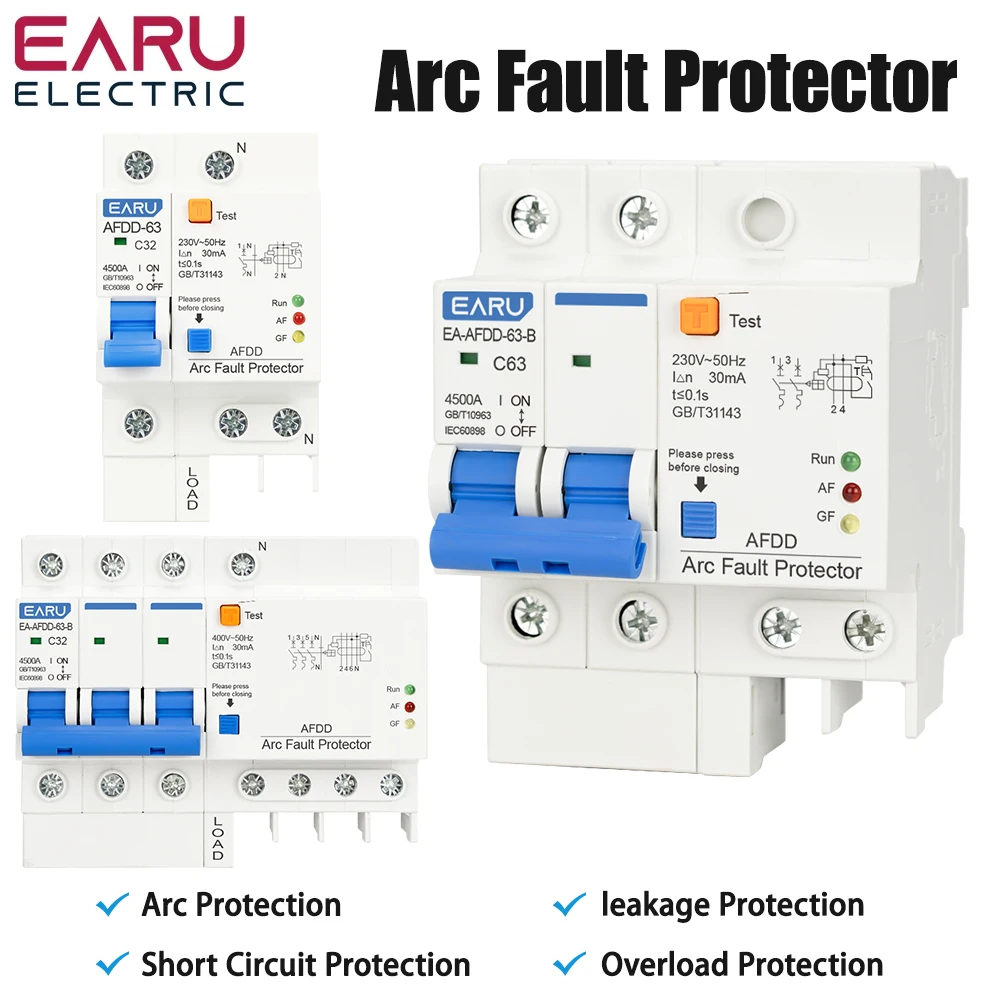 

Автомат защиты цепей с защитой от утечки тока EARUELECTRIC