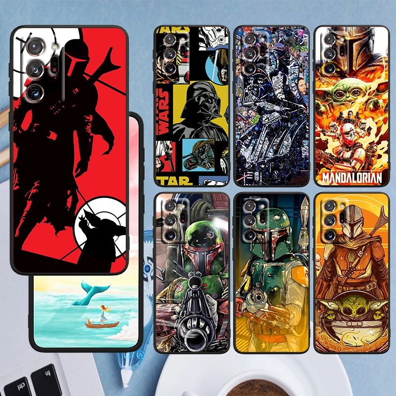

Hot Jedi Knight Star Wars Phone Case Black For Samsung A73 A70 A20 A10 A8 A03 j7 j6 Note 20 10 9 Ultra Lite Plus F23 M52 M21