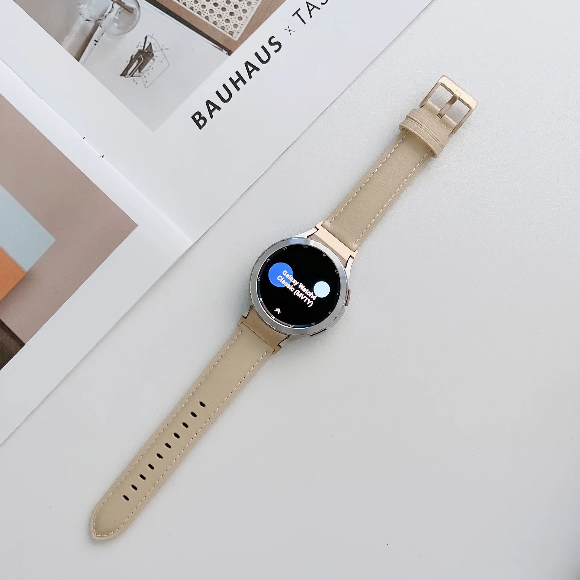 Strap For Samsung Galaxy Watch 5/4 40mm 44mm Leather No Gaps Bracelet Correa Galaxy Watch 4 Classic 46 42mm/5 Pro 45mm WatchBand