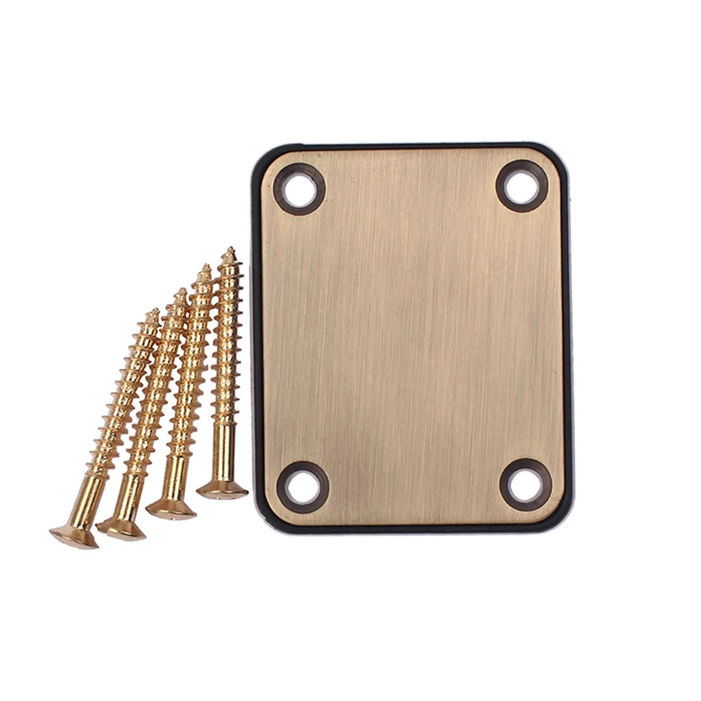 

2pcs GV116 Electric Guitar Neck Plate Bass Guitar Neck Strength Connecting Board Joint Plate with 4 Screws
