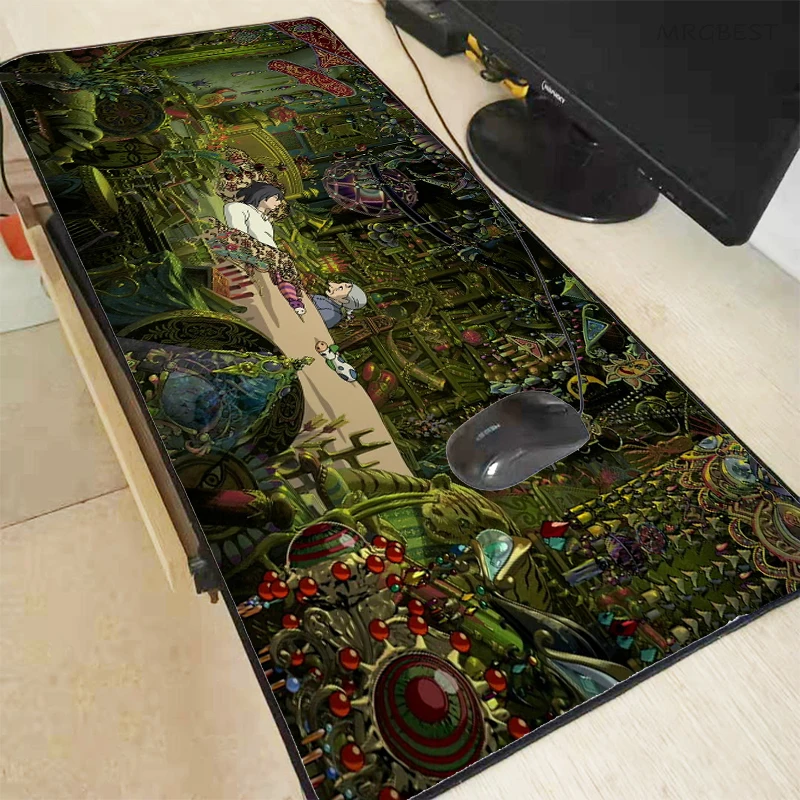 Anime Howl's Moving Castle mouse mats keyboard pc accessories desk pad Computer mat Office carpet nootbook gamer mousepad speed |