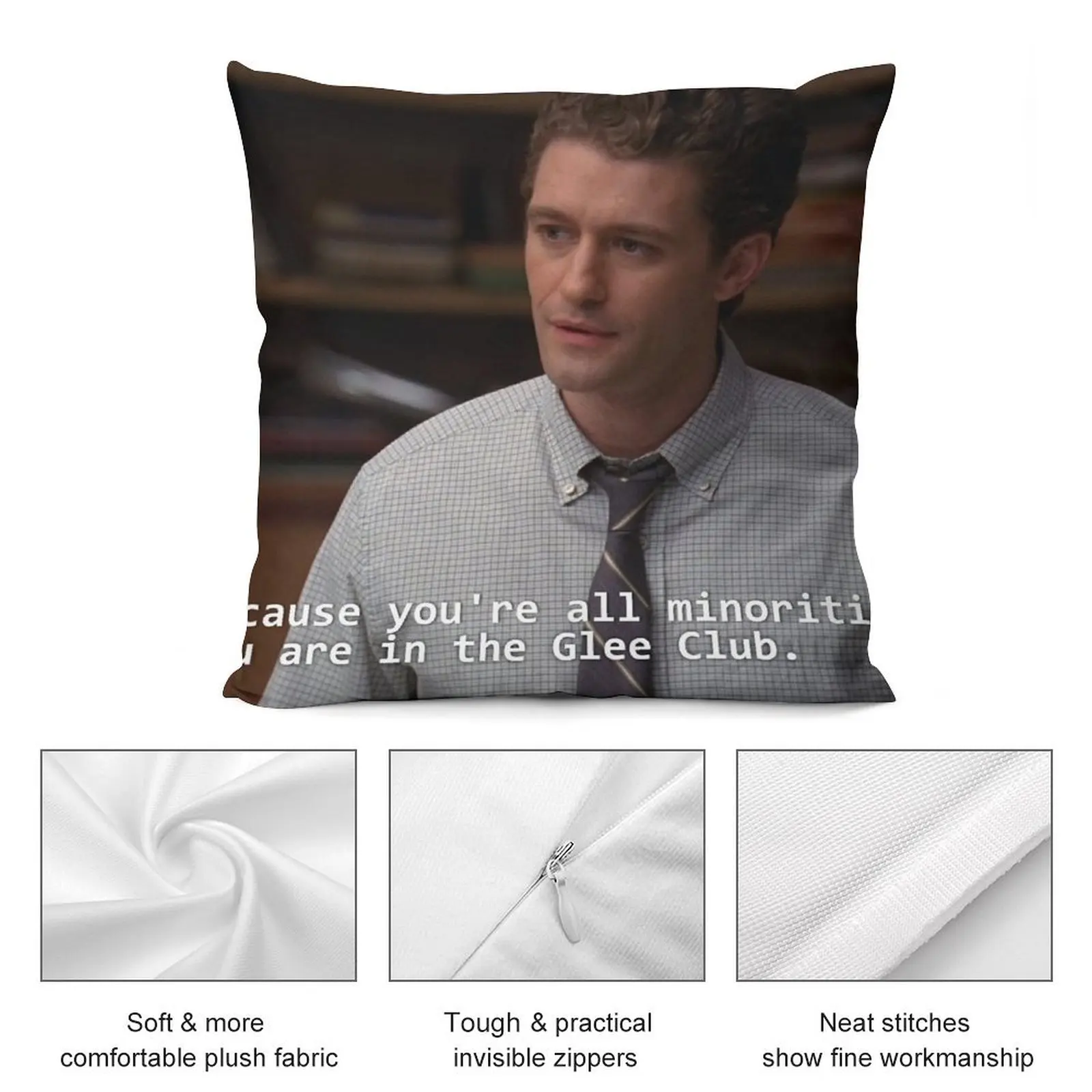 Потому что ты все меньшинства. Декоративная подушка You are in the Glee Club Наволочка