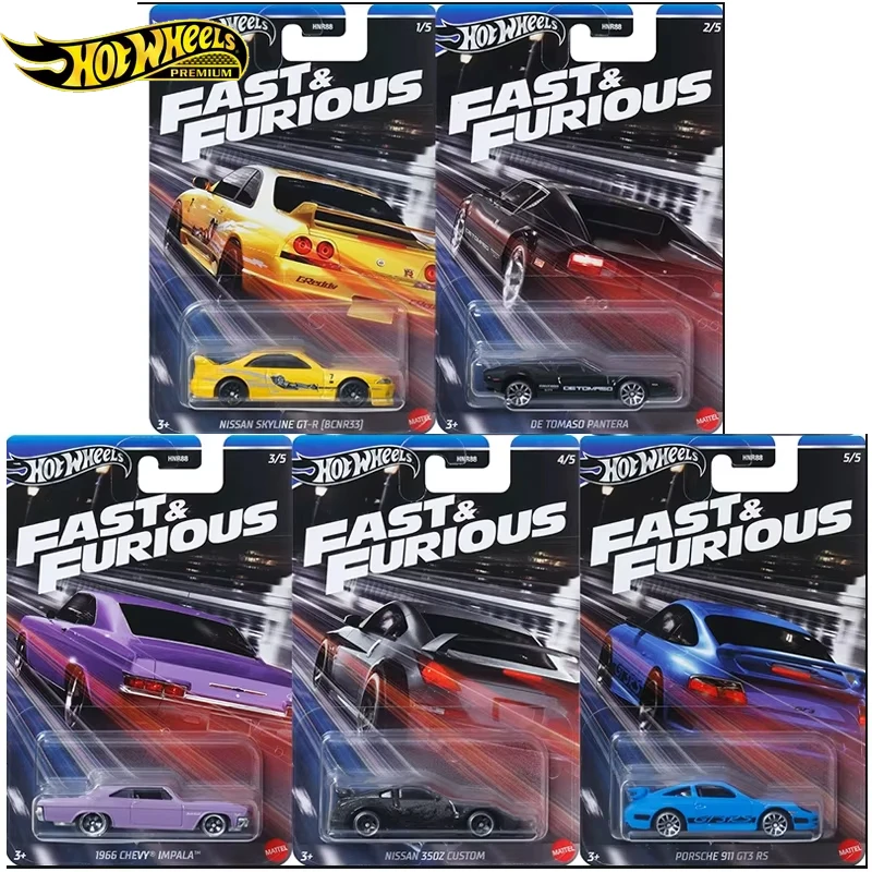 Оригинальный автомобиль Hot Wheels Fast &amp Furious Boy Toy 1/64 Литая под давлением модель из
