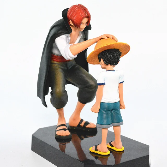 One Piece Action Figure Rufy Shanks regalo cappello 18cm 5