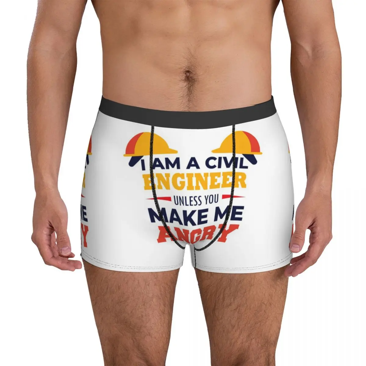 

I Am A Civil Engineer Underwear Career Print Boxershorts High Quality Man Panties Cute Shorts Briefs Birthday Present